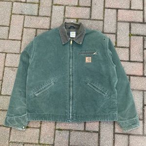 Vintage Carhartt Detroit Jacket Forest Green